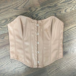UO faux leather corset